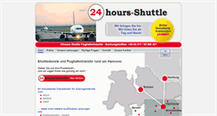 Desktop Screenshot of 24hours-shuttle.de